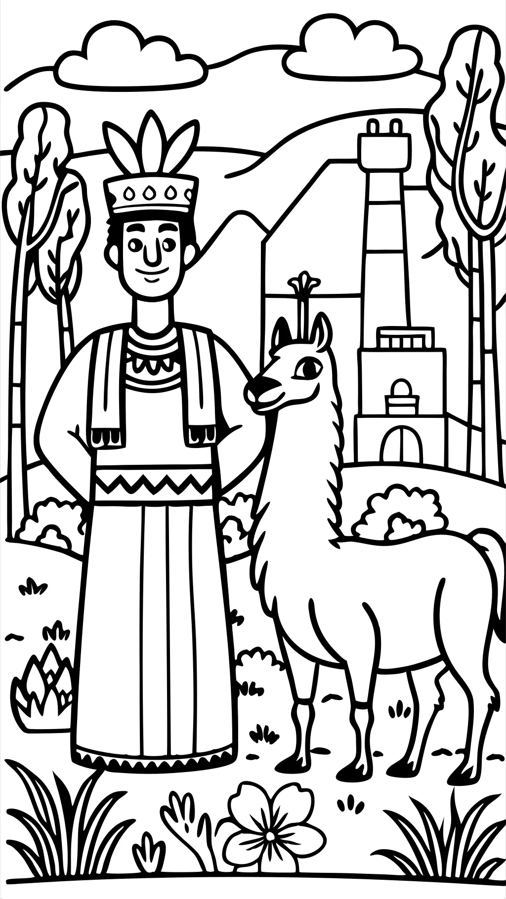 emperor’s new groove coloring pages